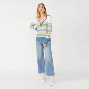 NWT New $128 Free People To The Wood Top Sweater Size XS